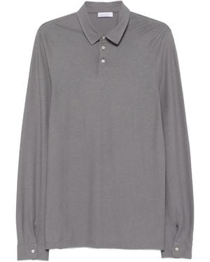 Gran Sasso Long-Sleeves Polo Shirt - Grey