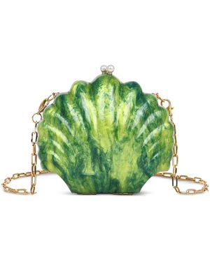 ESTILÉ Seaweed Seashell Mini Bags - Green