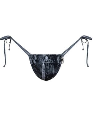 DIESEL Bikini Jodie Con Estampado Vaquero - Azul