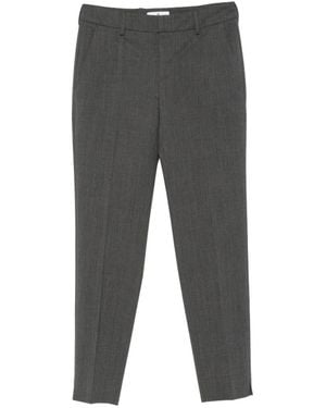 PT Torino Straight-Leg Wool Pants - Gray