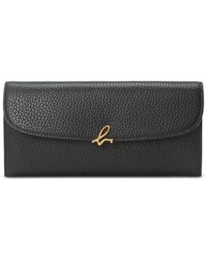 agnès b. 'The B. Flap Leather Wallet - Gray