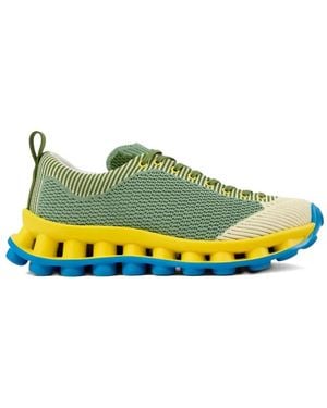 Camper X Sunnei Lace-Up Striped Trainers - Yellow