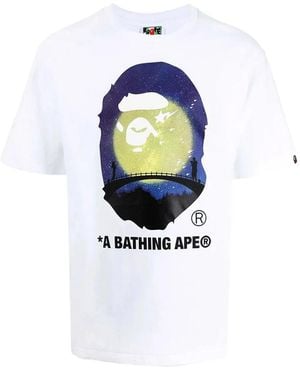 A Bathing Ape The Star Festival Ape Head T-Shirt - White
