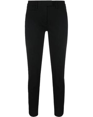 Dondup Mid-Rise Skinny Cut Trousers - Black