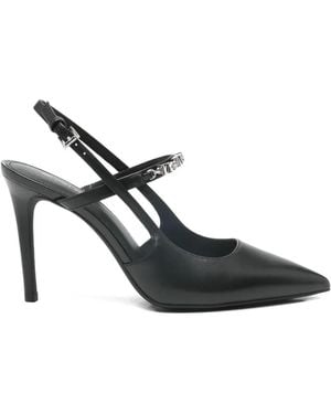 Michael Kors Dina Leather Slingback Pumps - Black