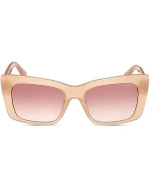 GUESS EYEWEAR Cat Eye-Frame Sunglasses - Rose