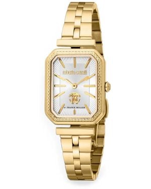 Roberto Cavalli Octagonal Textured-Bezel 23Mm Watch - Metallic
