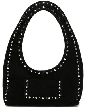 GIMAGUAS Franca Stud-Embellished Suede Tote Bag - Black