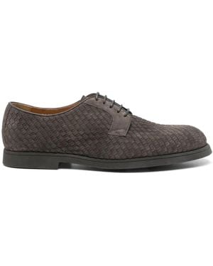Doucal's Interwoven Derby Shoes - Brown