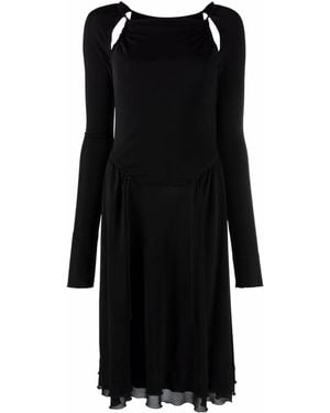 Ferragamo Midi Dresses - Black