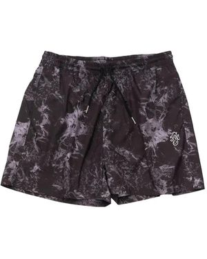 Stockholm Surfboard Club Embroidered Swim Shorts - Black