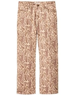 Ba&sh Jean Tooty À Motif Cachemire - Natural