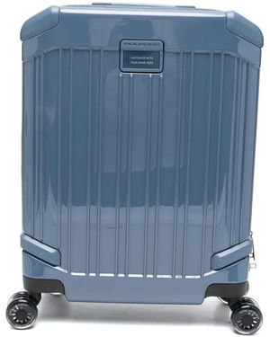 Piquadro Valigia Pop Con Quattro Ruote - Blu