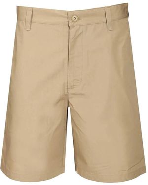 Carhartt Calder Logo-Patch Shorts - Natural
