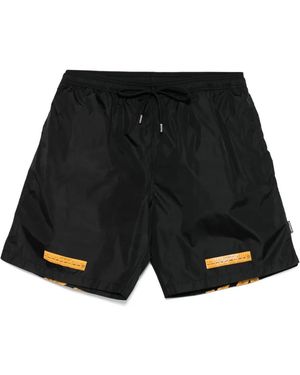 Off-White c/o Virgil Abloh Bañador Con Detalle De Franja - Negro