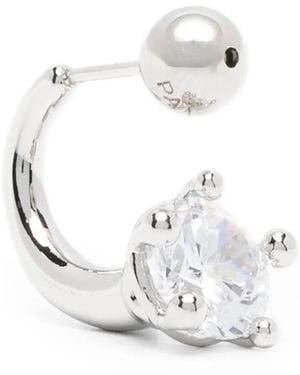 Panconesi Nova Curved Earrings - White
