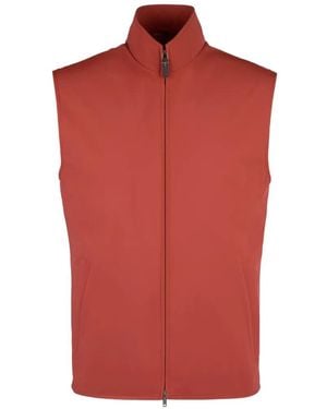 Tod's Zip-Fastening Lightweight Vest - Red