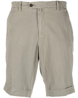 Corneliani Cotton-Lyocell Bermuda Shorts - Grey
