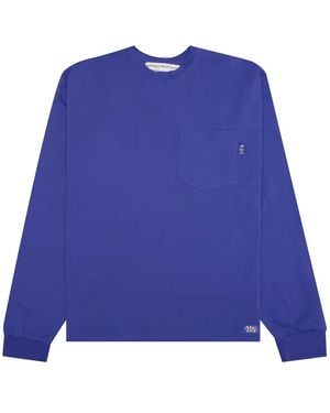 Advisory Board Crystals T-Shirt A Maniche Lunghe Con Taschino - Blu