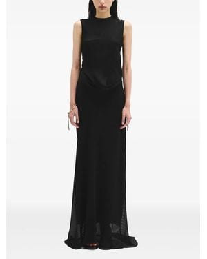 Ann Demeulemeester Leah Asymmetric Dress - Black