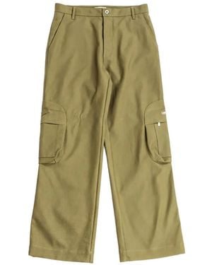 Off-White c/o Virgil Abloh Bookish Cotton Cargo Trousers - Green