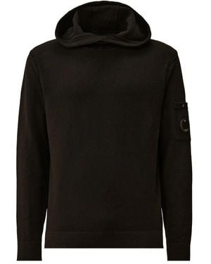 C.P. Company Patch-Pocket Hoodie - Black