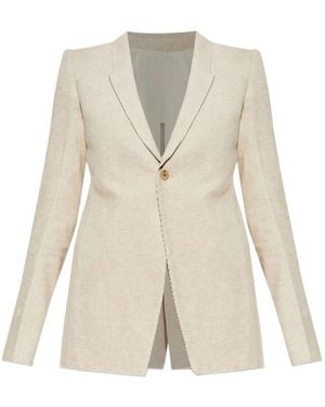 Rick Owens Blazer A Coste - Bianco