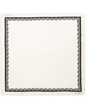 By Malene Birger Foulard Olla A Fiori - Bianco