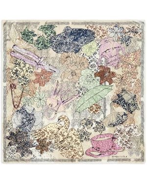 Bimba Y Lola Pañuelo Con Estampado Arabesco - Gris