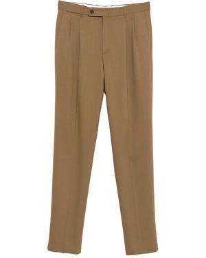 Incotex Pleated Trousers - Natural