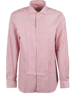 Xacus Camisa A Rayas Con Manga Larga - Rosa