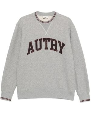 Autry Crewneck Sweatshirt With Logo - Grey