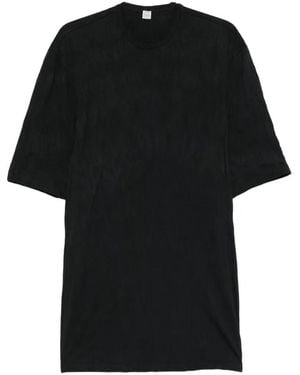 TOTEME Crinkled-Effect T-Shirt Dress - Black