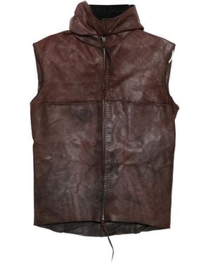 Ma+ Sleeveless Hoodie - Brown