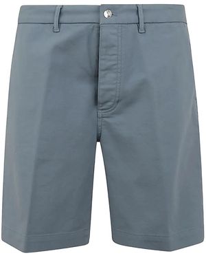 Nine:inthe:morning Button-fastening Pocket Shorts - ブルー