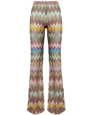 Missoni Zigzag Beach Cover-Up Trousers - Natural