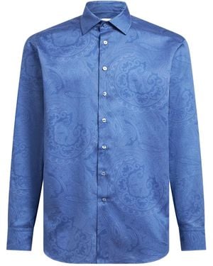 Etro ペイズリー シャツ - ブルー