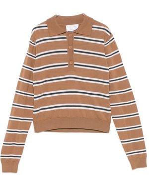 Daniele Fiesoli Striped Polo-Shirt - Natural