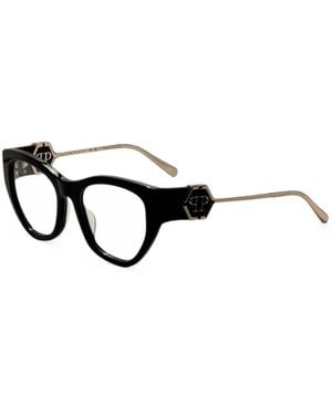 Philipp Plein Logo-Plaque Cat-Eye Glasses - White