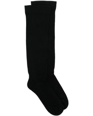 Rick Owens Socken Mit Logo-Intarsie - Schwarz