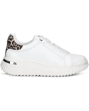 DKNY Lace-Up Sneakers - White