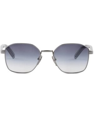Prada Hexagonal-Frame Sunglasses - White
