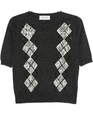 ERMANNO FIRENZE Sequin-embellished Jumper - Black