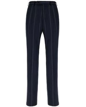 Gabriele Pasini Pinstripe Tailored Trousers - Blue