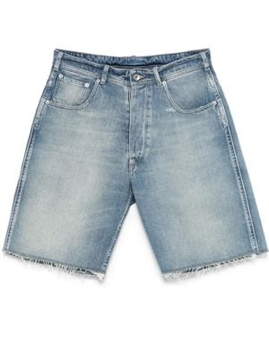 Maison Margiela Denim Buckle Bermuda Shorts - Blue