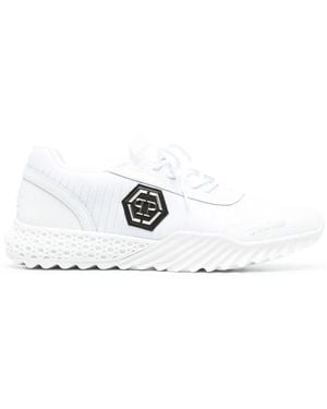 Philipp Plein Runner Hexagon Low-Top Trainers - White