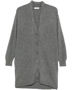 Majestic Filatures Cardigan Con Effetto Mélange - Grigio