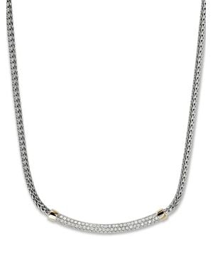 John Hardy 14K And Sterling Diamond Pavé Chain Necklace - White