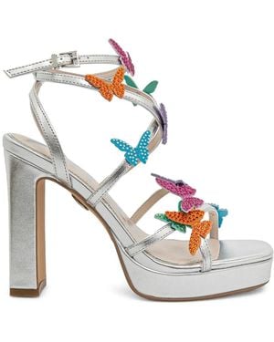 Buffalo June Mss Butterfly Glam Sandals - White