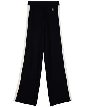Patrizia Pepe Side-Stripe Track Pants - Blue